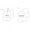 FOURIERS Chain Guide 1x CNC top guide+rotita din plastic ISCG-05 Negru-Rosu