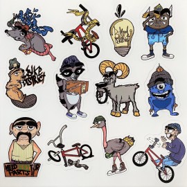 BikeDistrict Sticker Sheet